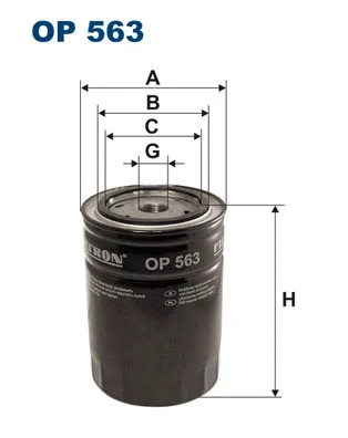 Alyvos filtras FILTRON OP 563