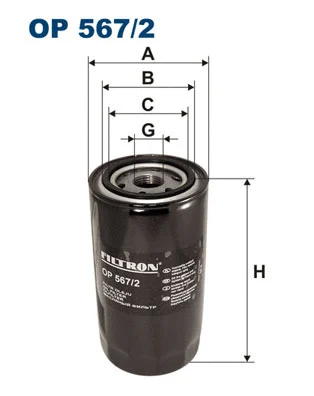 Alyvos filtras FILTRON OP 567/2