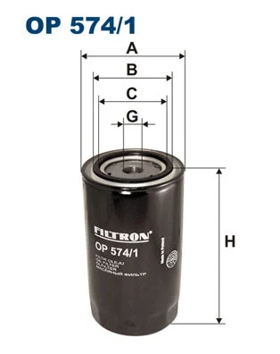 Alyvos filtras FILTRON OP 574/1