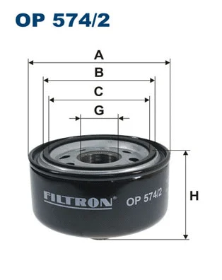 Alyvos filtras FILTRON OP 574/2