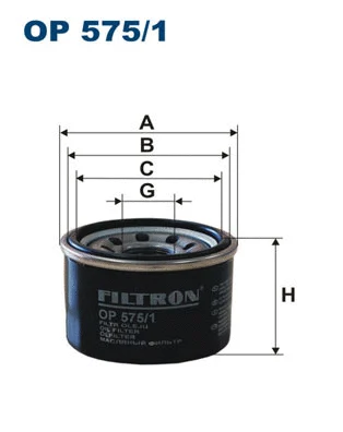 Alyvos filtras FILTRON OP 575/1
