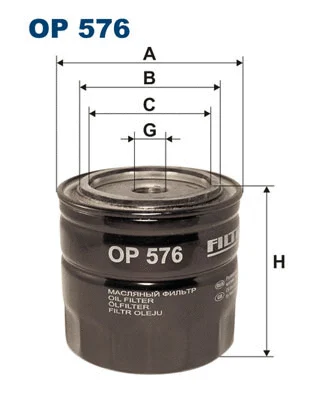 Alyvos filtras FILTRON OP 576