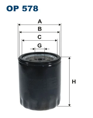 Alyvos filtras FILTRON OP 578