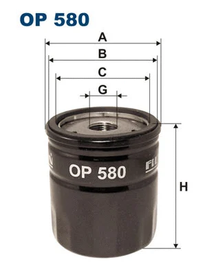 Alyvos filtras FILTRON OP 580
