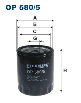 Alyvos filtras FILTRON OP 580/5