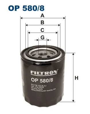 Alyvos filtras FILTRON OP 580/8