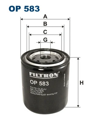 Alyvos filtras FILTRON OP 583