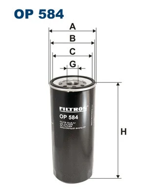 Alyvos filtras FILTRON OP 584