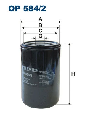 Alyvos filtras FILTRON OP 584/2