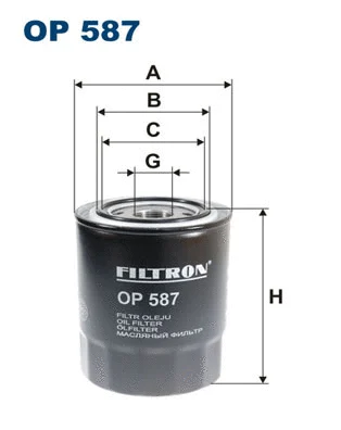 Alyvos filtras FILTRON OP 587