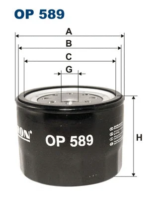 Alyvos filtras FILTRON OP 589