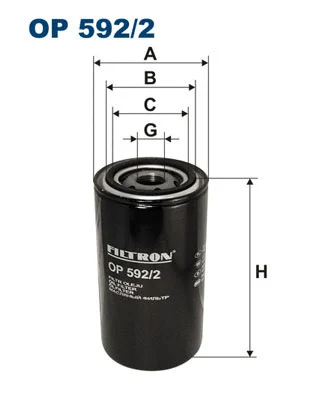 Alyvos filtras FILTRON OP 592/2