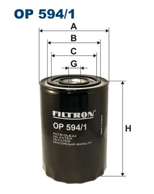 Alyvos filtras FILTRON OP 594/1