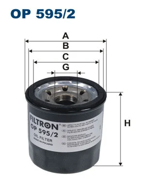 Alyvos filtras FILTRON OP 595/2