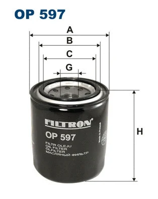 Alyvos filtras FILTRON OP 597