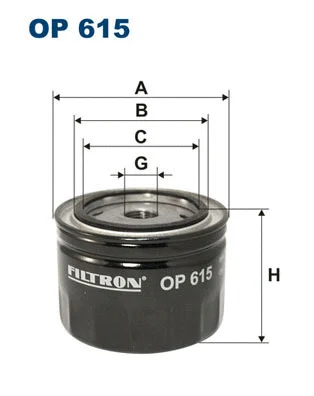 Alyvos filtras FILTRON OP 615