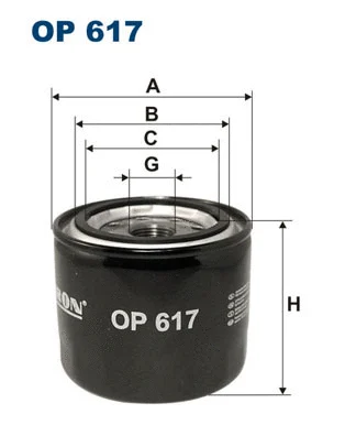 Alyvos filtras FILTRON OP 617