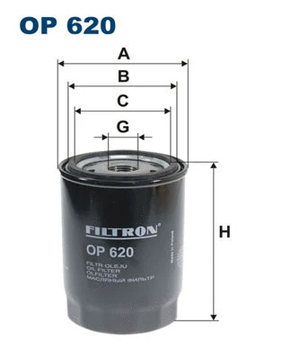 Alyvos filtras FILTRON OP 620
