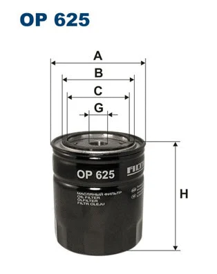 Alyvos filtras FILTRON OP 625