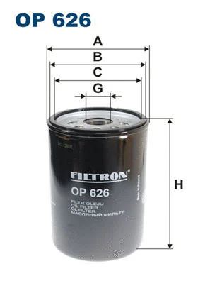 Alyvos filtras FILTRON OP 626