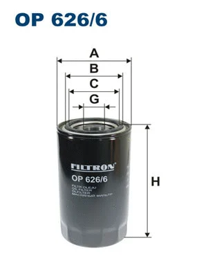 Alyvos filtras FILTRON OP 626/6