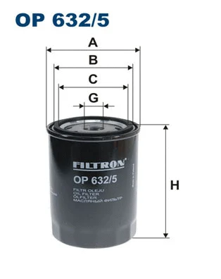 Alyvos filtras FILTRON OP 632/5