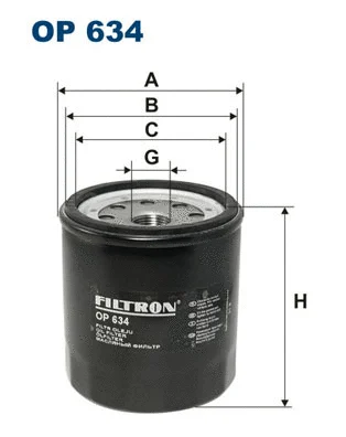 Alyvos filtras FILTRON OP 634