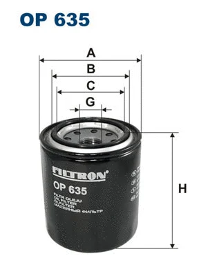 Alyvos filtras FILTRON OP 635