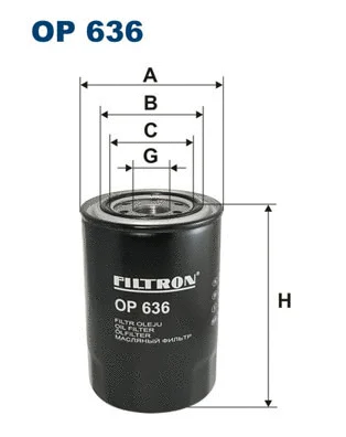 Alyvos filtras FILTRON OP 636