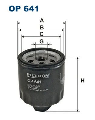 Alyvos filtras FILTRON OP 641