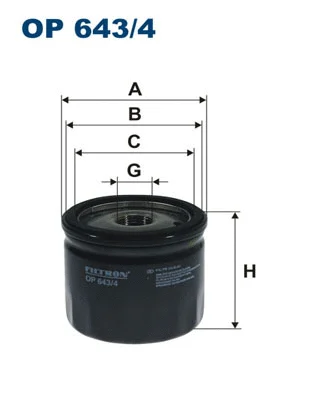Alyvos filtras FILTRON OP 643/4