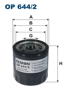 Alyvos filtras FILTRON OP 644/2