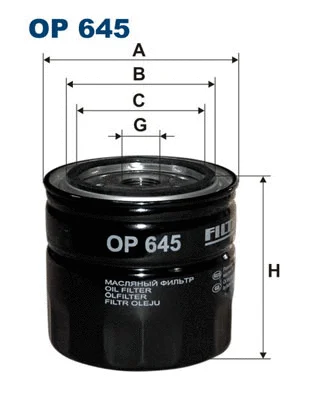 Alyvos filtras FILTRON OP 645