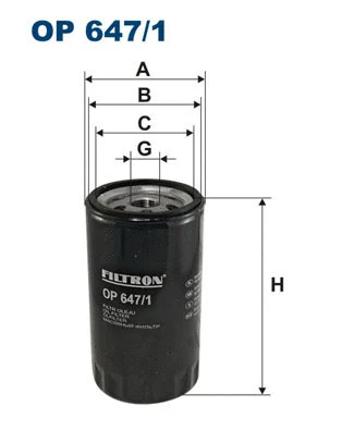 Alyvos filtras FILTRON OP 647/1