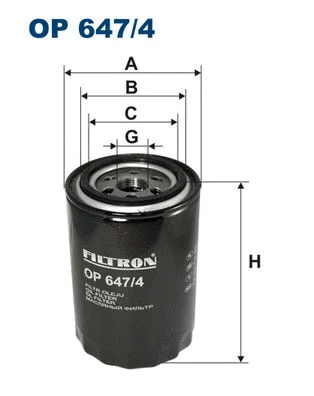 Alyvos filtras FILTRON OP 647/4