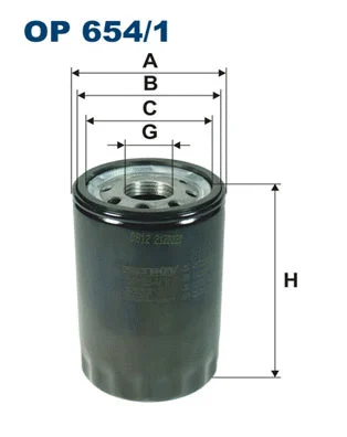 Alyvos filtras FILTRON OP 654/1