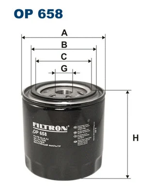 Alyvos filtras FILTRON OP 658