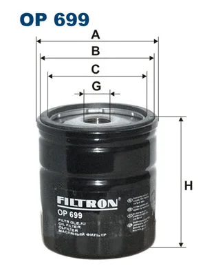 Alyvos filtras FILTRON OP 699