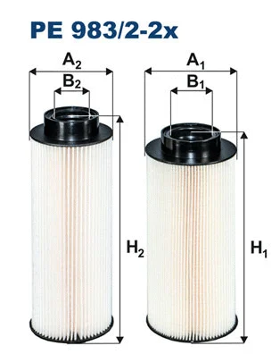 Kuro filtras FILTRON PE 983/2-2x