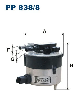 Kuro filtras FILTRON PP 838/8