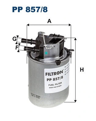 Kuro filtras FILTRON PP 857/8
