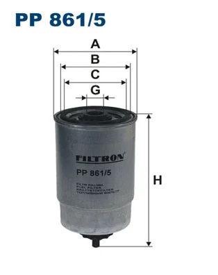 Kuro filtras FILTRON PP 861/5