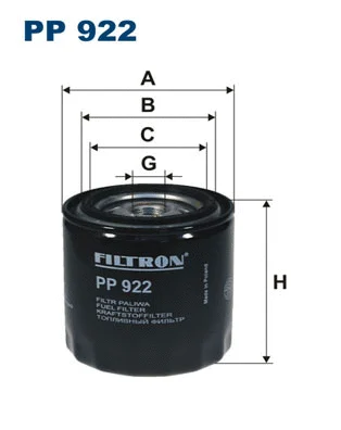 Kuro filtras FILTRON PP 922