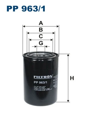 Kuro filtras FILTRON PP 963/1