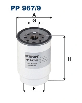 Kuro filtras FILTRON PP 967/9
