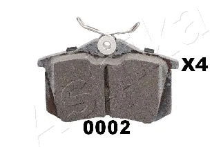 Diskinių stabdžių trinkelių rinkinys ASHIKA 51-00-00002