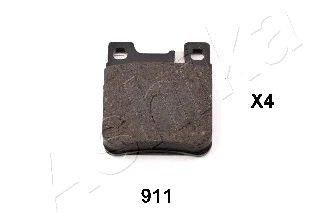 Diskinių stabdžių trinkelių rinkinys ASHIKA 51-09-911