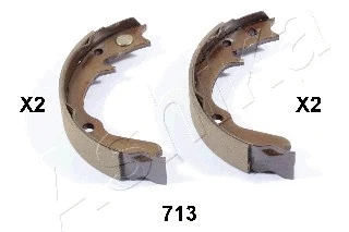 Rankinio stabdžio trinkelių komplektas ASHIKA 55-07-713