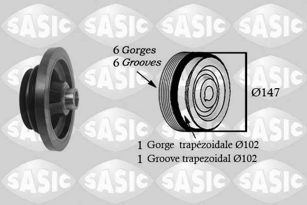 Alkūninio veleno skriemulys SASIC 2156060