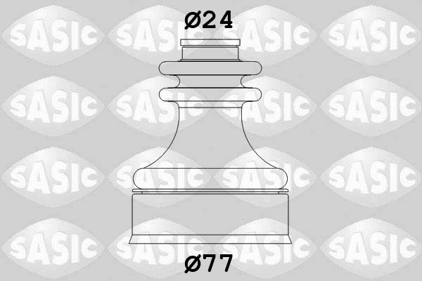 Kardaninio veleno gofruotoji membrana SASIC 4003425